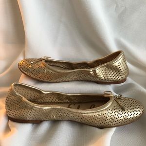 Sam Edelman Felicia ballet flat. Gold . 7.5